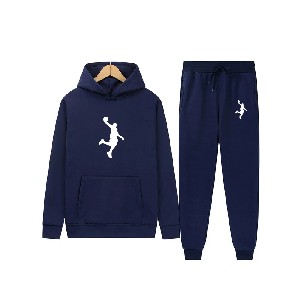 

Winter Hoodie Sets Men Fashion Fleece Red Hoodies Black Brand Pants Casual Jogger Suit Tracksuit Sweatshirt Woman Pullover
