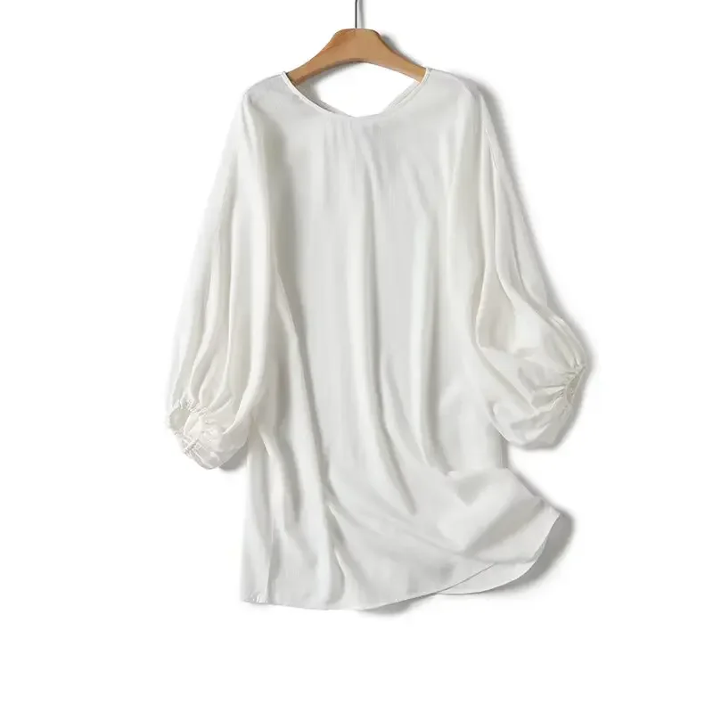 Новое шикарное женское модное свободное универсальное повседневное мини-платье