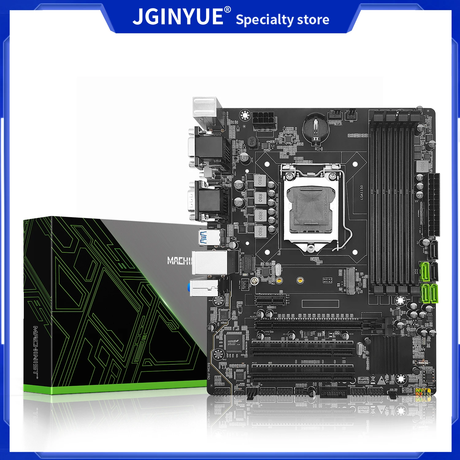 

MACHINIST B85 материнская плата LGA1150 с поддержкой I7/I5/I3 Celeron/Pentium Xeon E3 серия ЦП процессор DDR3 ОЗУ для настольного компьютера B85M PRO