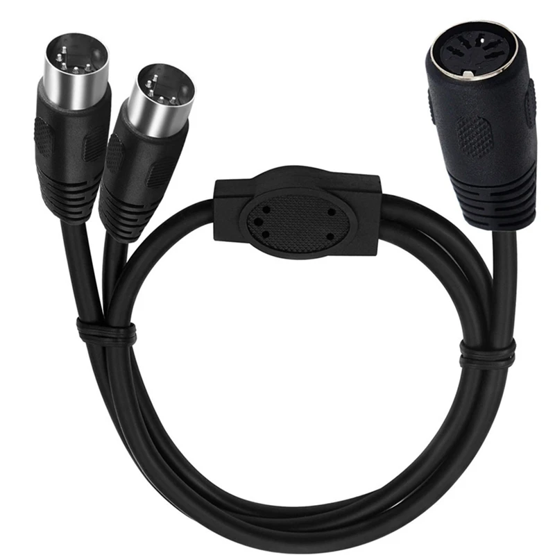 5-контактный разветвитель MIDI DIN штекер на двойной 2 Женский удлинитель аудио