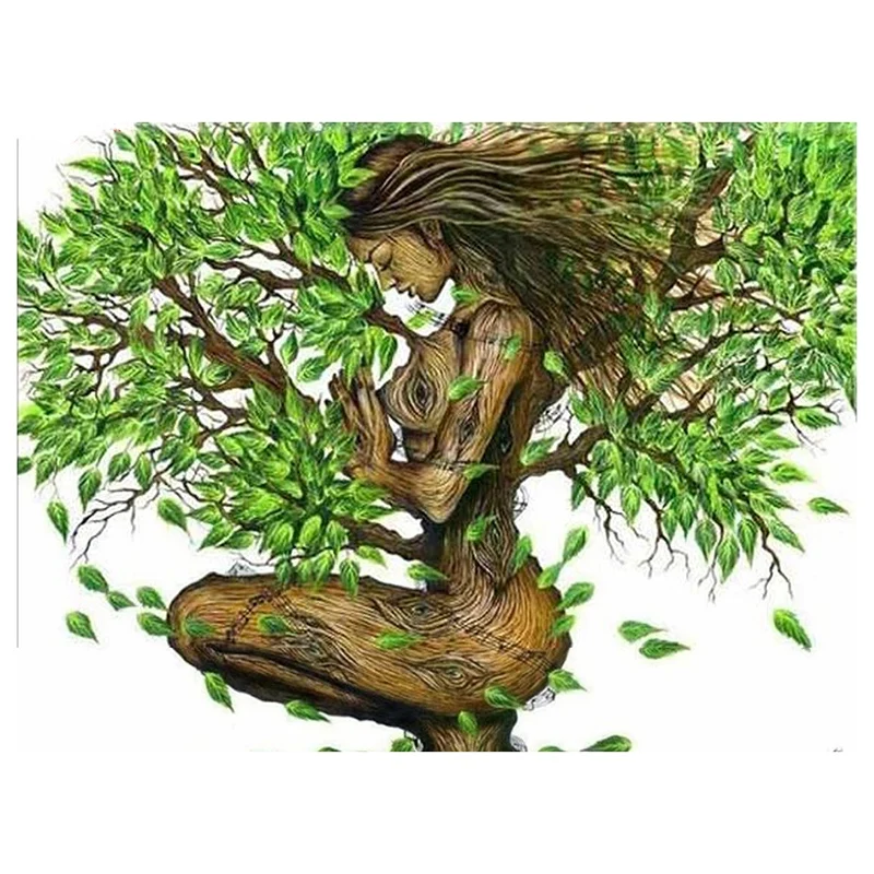 

Алмазная живопись «сделай сам», паста с деревом матери, алмазная вышивка, Круглый Алмаз из смолы, вышивка крестиком, домашний Настенный деко...