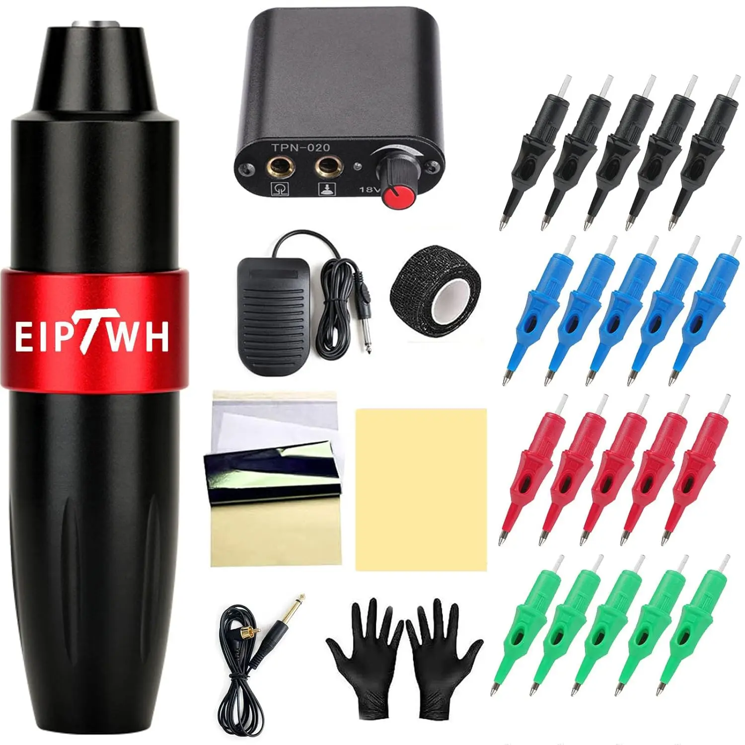 Набор для тату-машинки набор из 20 картриджей 4 цвета