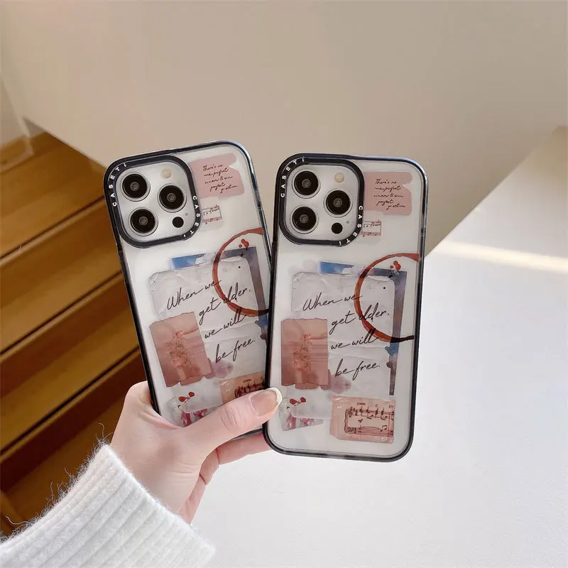 

CASETIFY Acrylic Retro Music Memory Phone Cases For iPhone 14/13/12/11/X/XR/XS 14/13/12/11 Pro Max XS MAX Shockproof Hard Cover