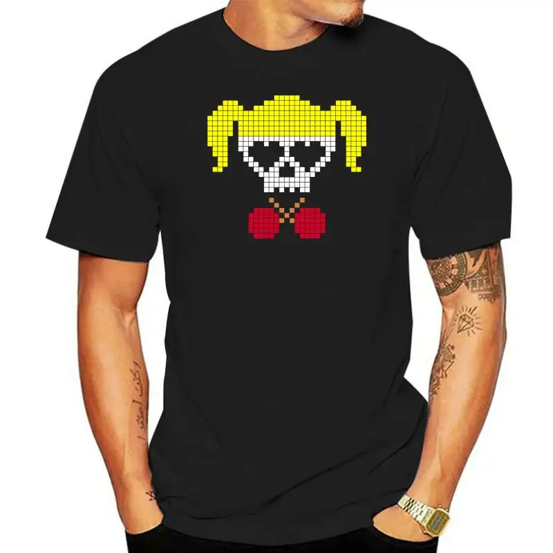 

Men T Shirt Lollipop Chainsaw shirt black pixel art tshirts Women T-Shirt