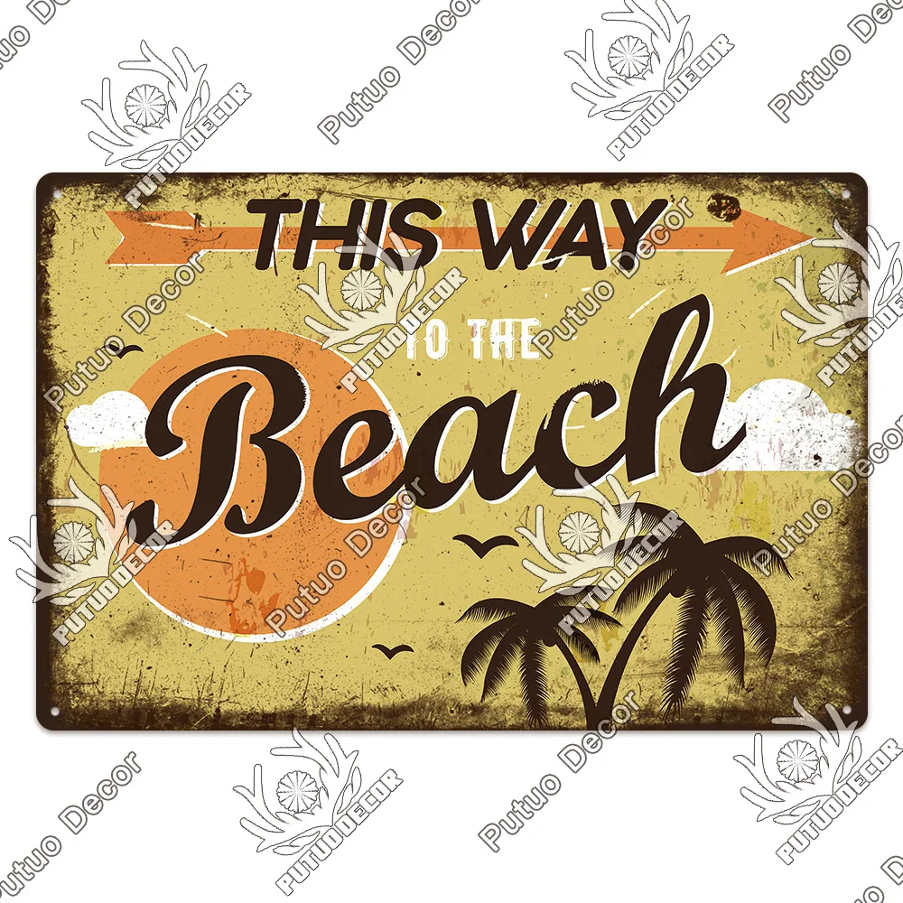 

Металлическая табличка Putuo Decor Винтажная