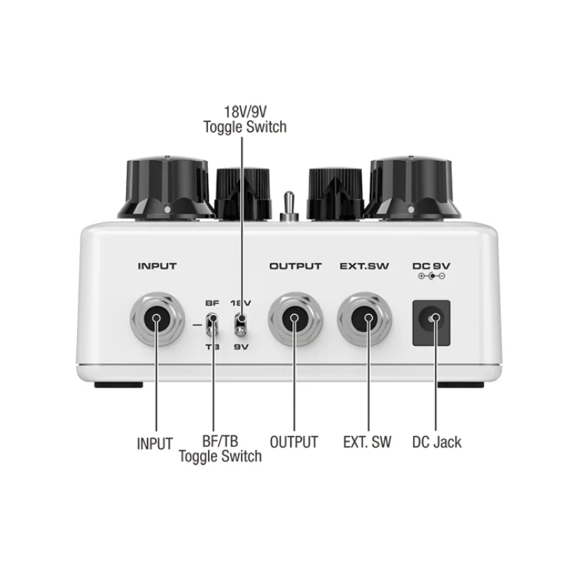 Фото Педаль NUX Ace of Tone NDO-5, эффекты для электрогитары, двойная педаль овердрайва, педаль стэкинг-дилэй №3