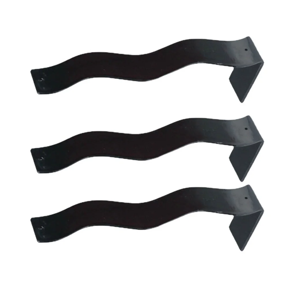 

3pcs Acrylic Hair Clip Organizers Headdress Display Racks Female Hair Clip Holders (Black)