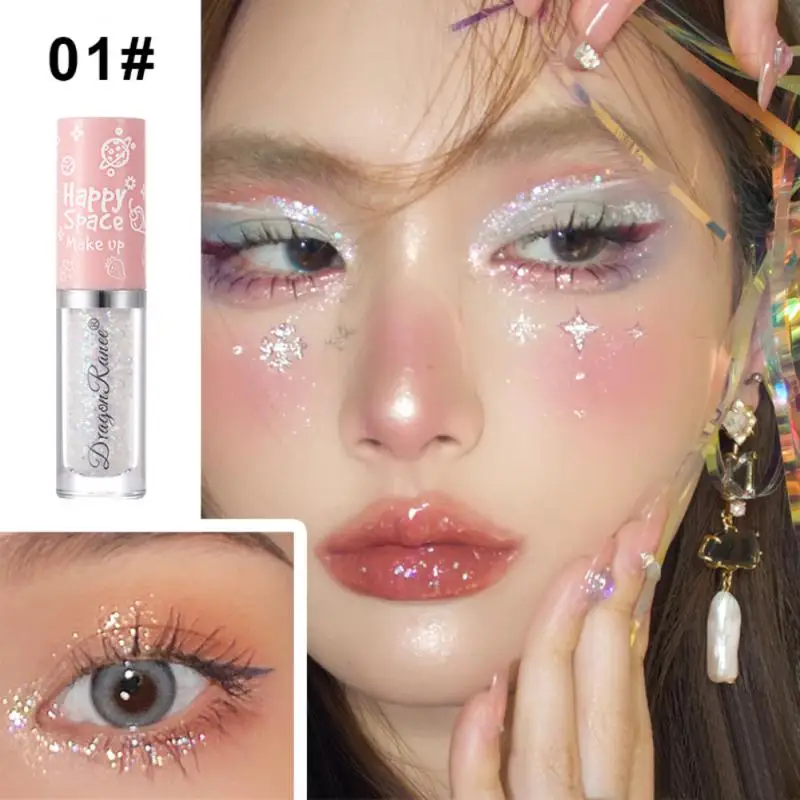 

DRAGON RANEE Liquid Shadow Glitter 8 Colors Pearlescent Highlight Waterproof Eye Shadow Long-Lasting Cosmetics Makeup For Woman
