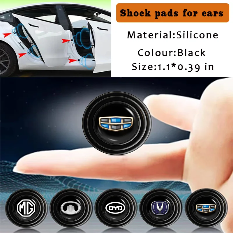 

4/8Pcs Car Door Damping Pad Protection Stickers for Geely Coolray Geometry CK Monjaro Tugella 2022 Okavango Boyue Accessories