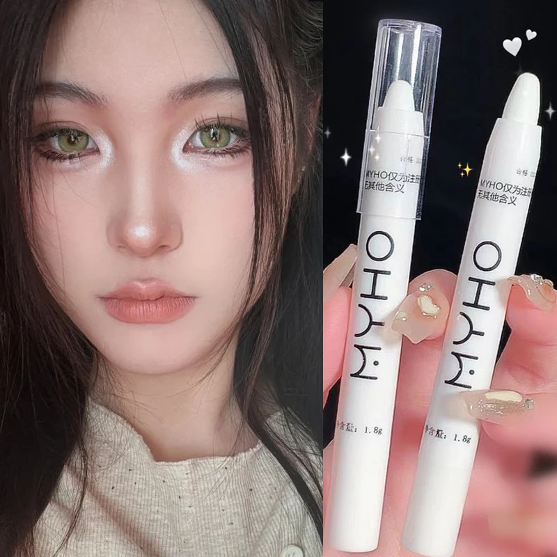 Face Makeup Highlighter Long Lasting Matte Pearl White Silkworm Eyeliner Pen Cosmetics