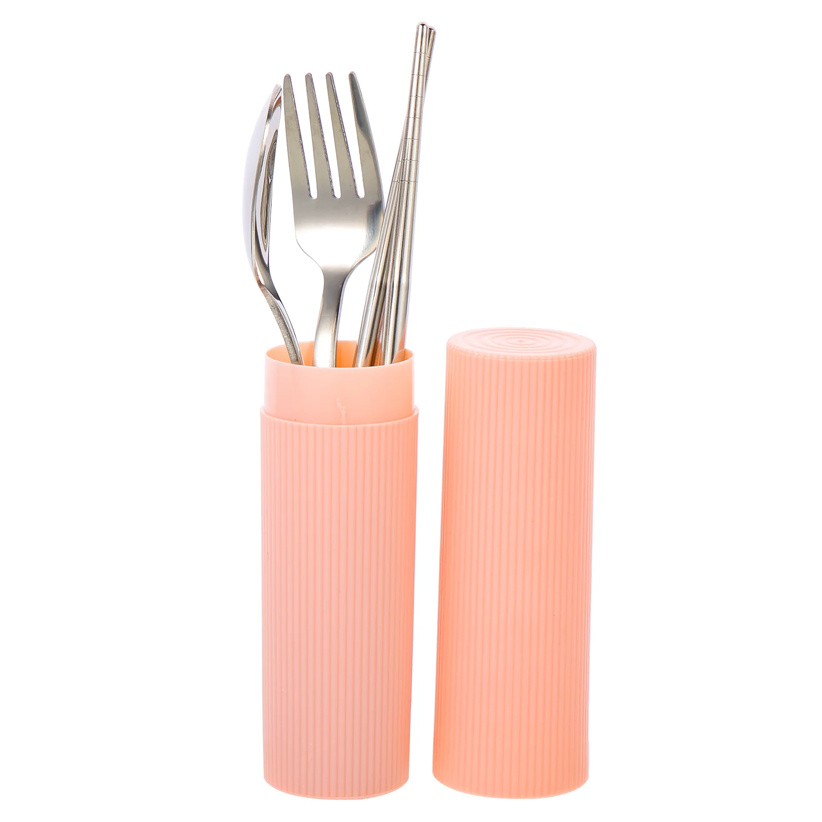 

Travel Case Camping Silverwarestorage Cutlery Stainless Chopsticks Must Organizer Reusable Flatware Fork Spoon Box Set Workplace