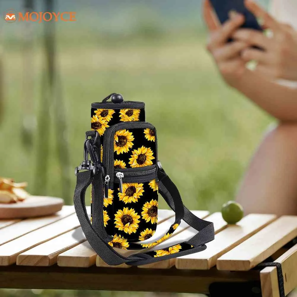 

2.2L Portable Cup Sleeve Neoprene Water Bottle Holder Bag Protective Pouch Multi-function Travel Hiking Bottle Pouch