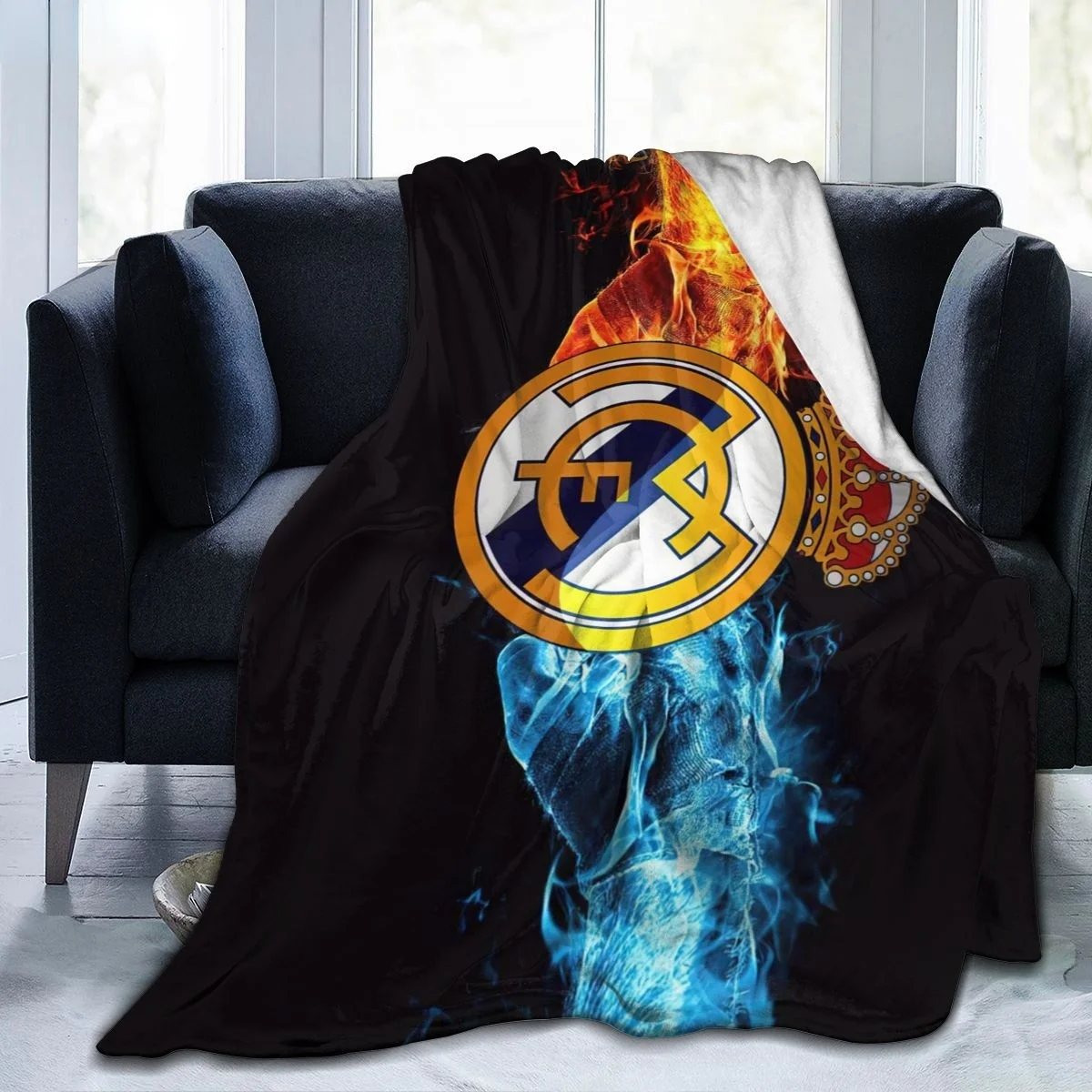 

Real Madrids Anime printed Ultra-Soft Micro Fleece Blanket flannel throw Sherpa bedspread bedding sofa 04