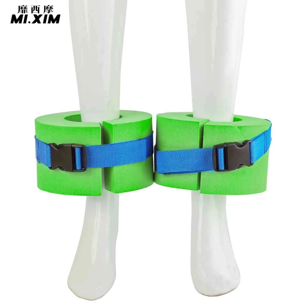 

2pcs EVA Adjustable Aquatic Cuffs Swimming Leggings Arm Floating Ring Float Safety Water Exercise Aerobics Rings
