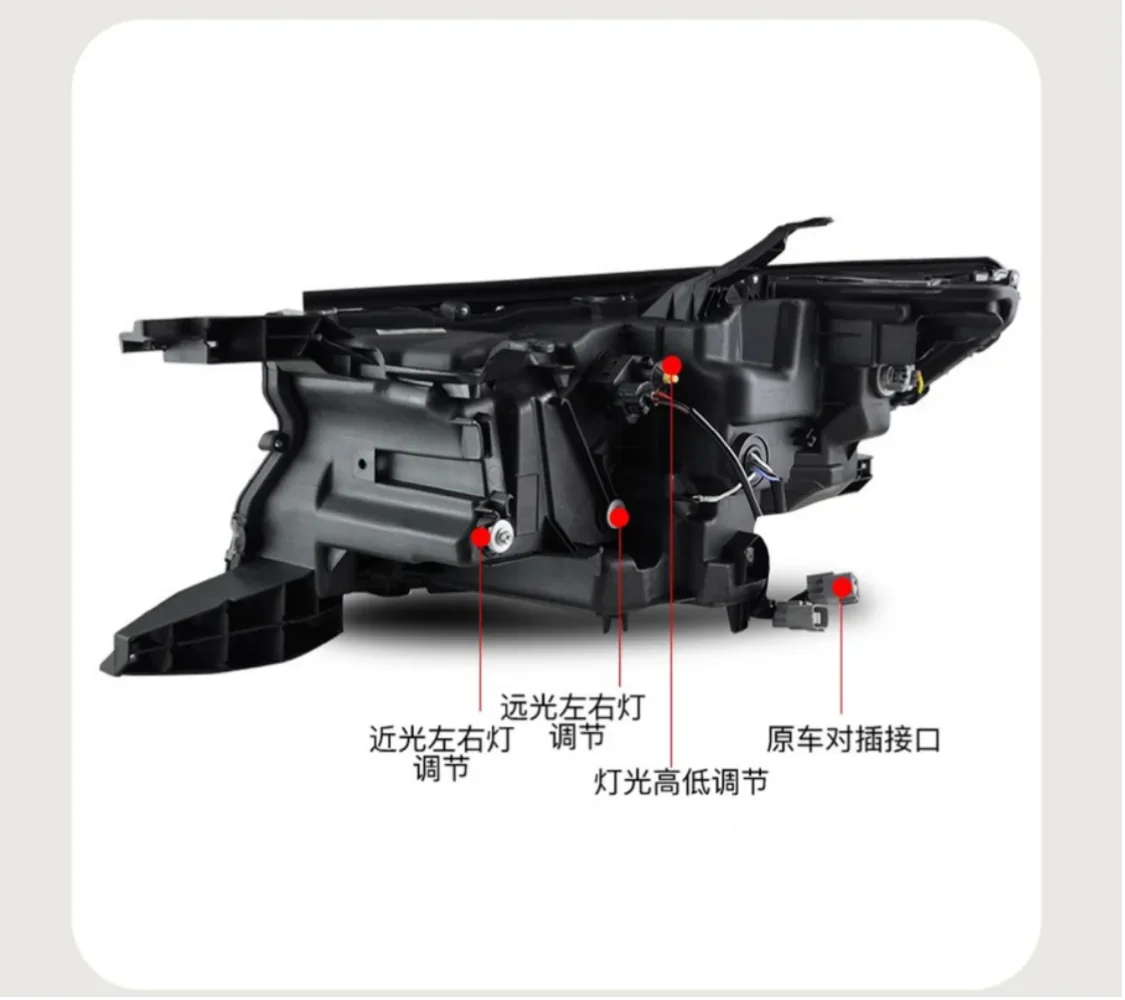 Автомобильные все светодиодные фары в сборе для 18-19 TOYOTA LAND CRUISER PRADO передняя фара с