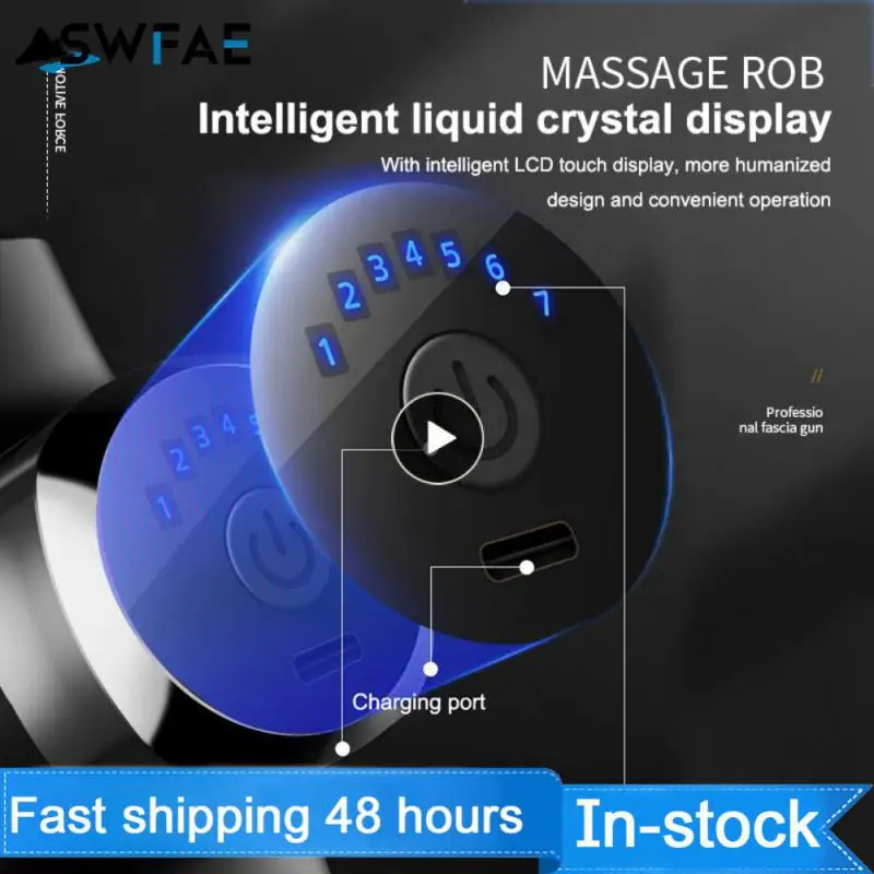 

Массажер для релаксации мышц с ЖК-дисплеем, 7-е снаряжение, спортивный массажный пистолет с Usb-разъемом для облегчения боли в теле, массажный пистолет для фитнеса, снятия боли в теле, АБС