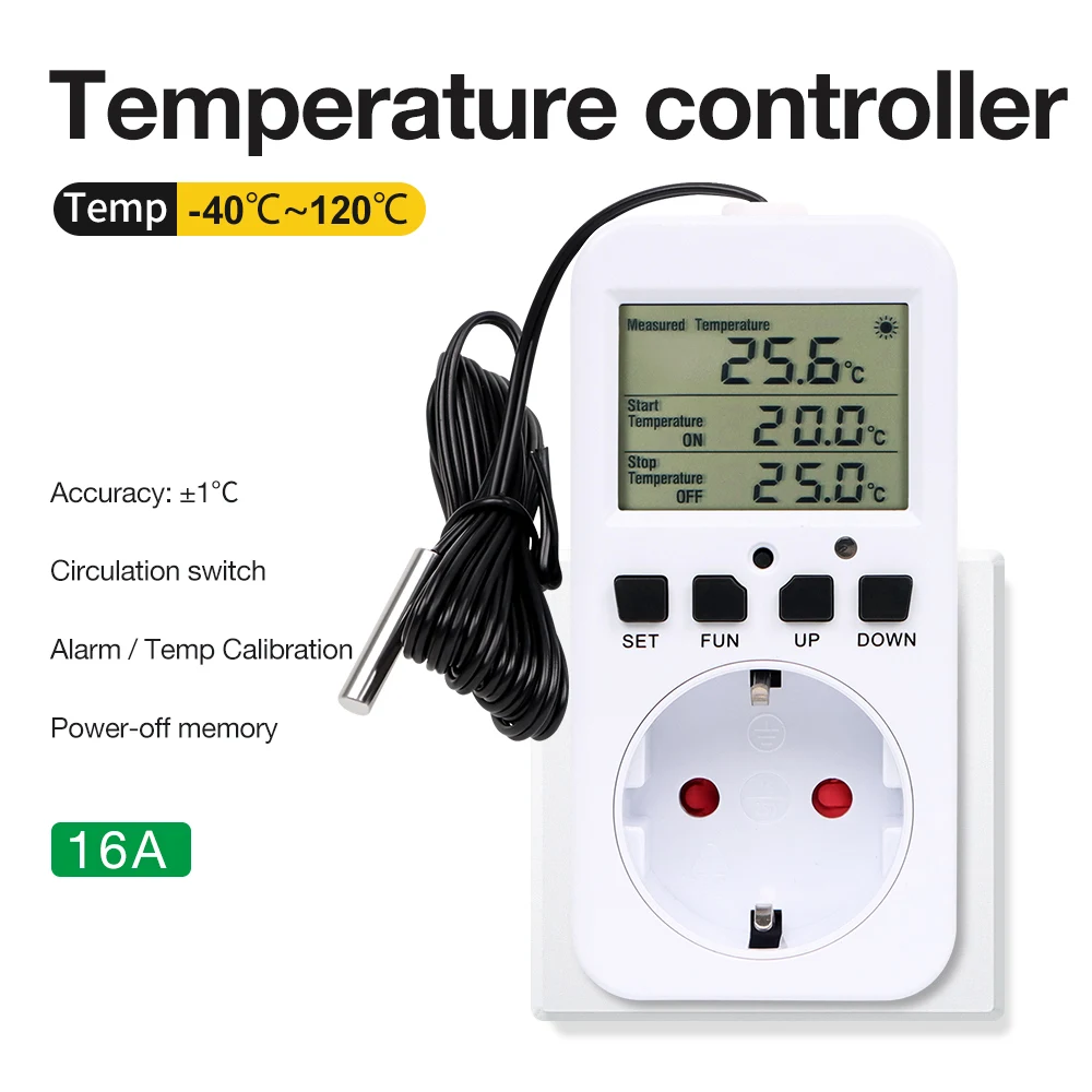 

Термостат JUANJUAN 16А 0.1℃ 220В