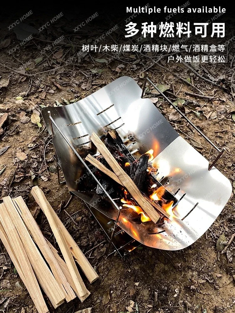 Стол для кемпинга на открытом воздухе Складная портативная фотопечь печь