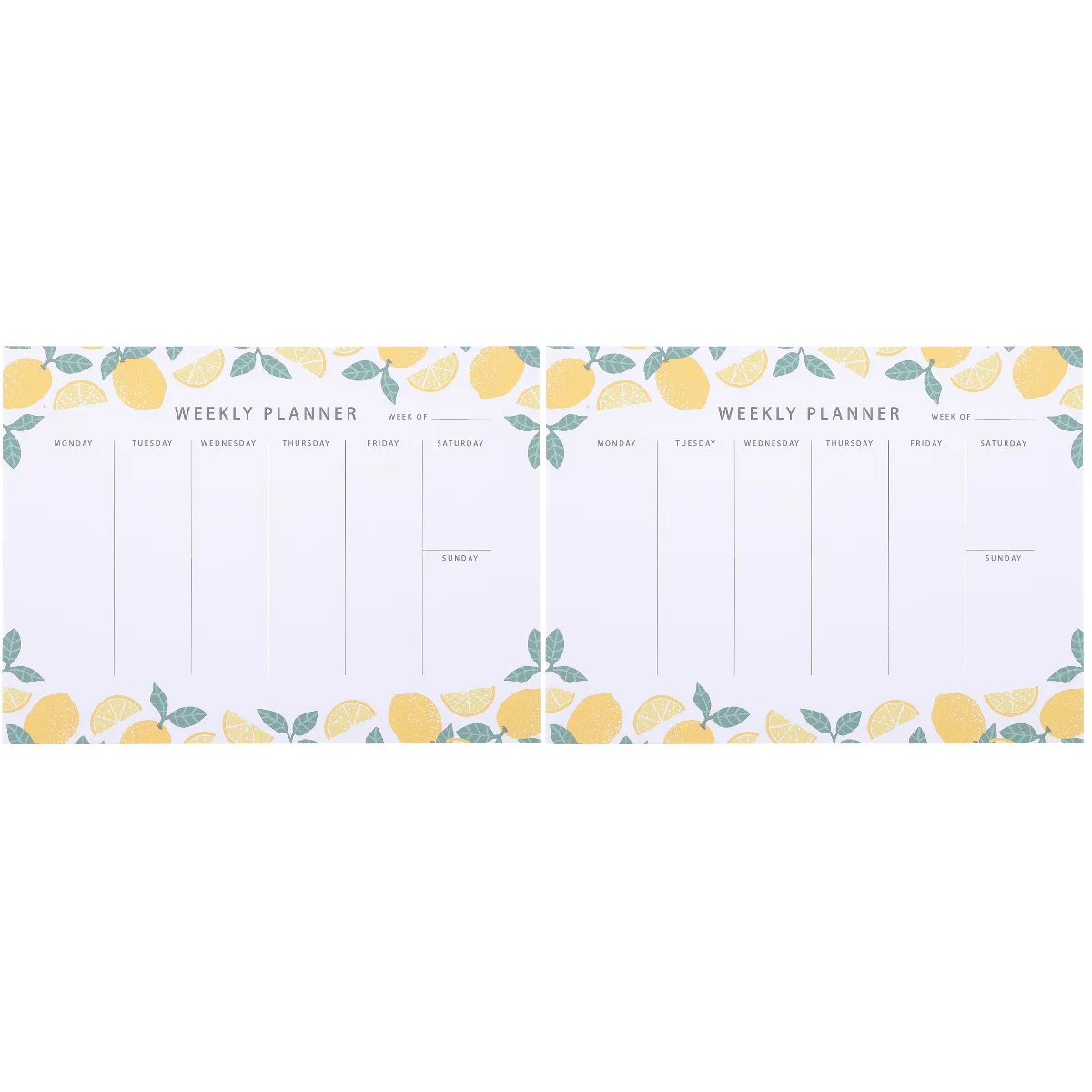 

2 PCS Weekly Planner Planning Notepad To Do List Schedule Mini Pads Calendar Desk Notepads Desktop Tear-off