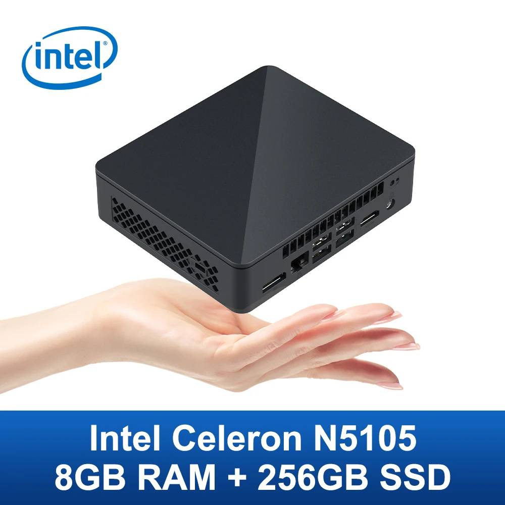 Intel NUC 11 Atlas Mini Pc/HTPC Intel® Celeron® N5105 UHD Graphics Support 4K Win 11 8GB RAM 256GB SSD Mini Desktop Pc