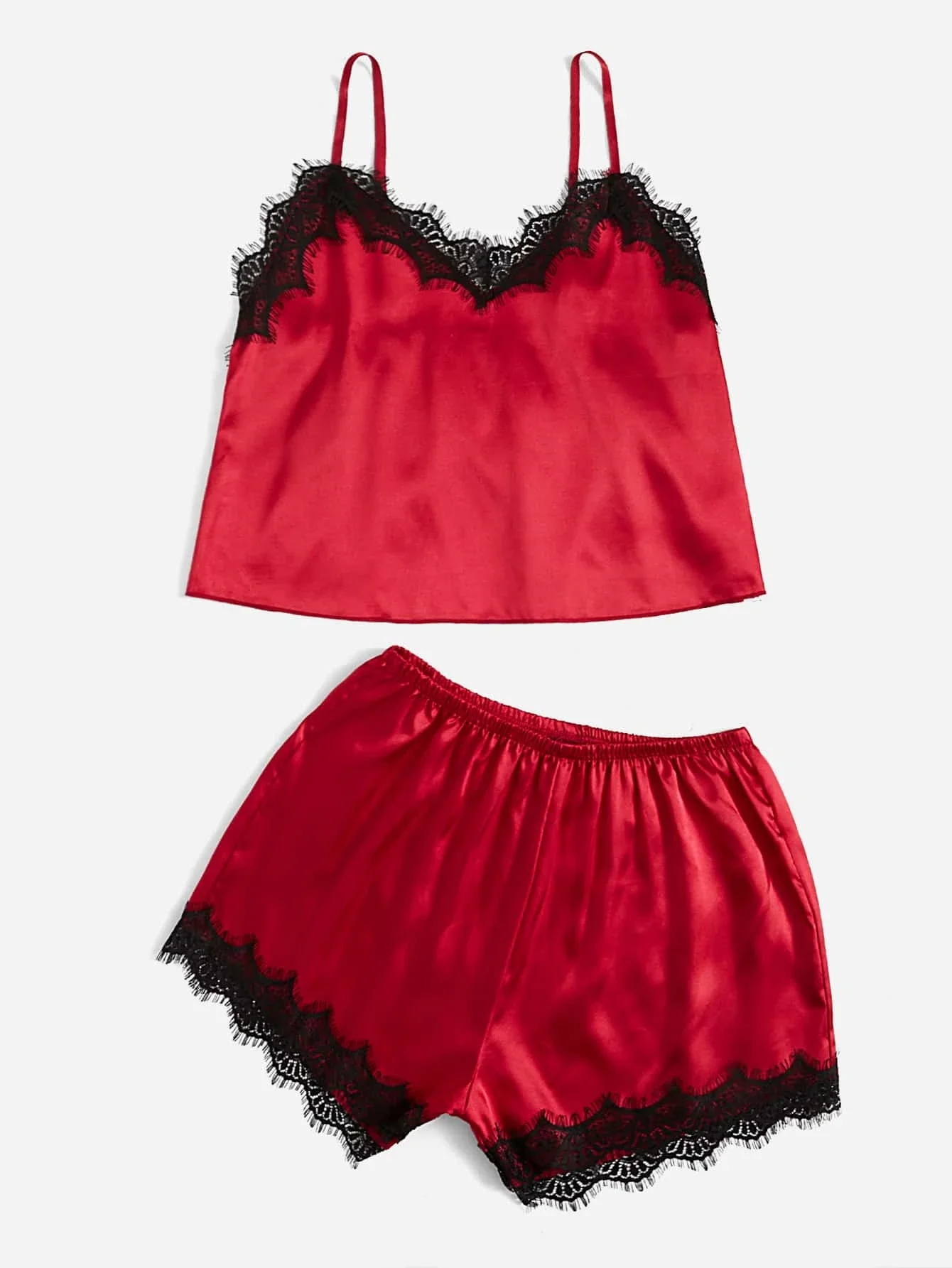 

2022 Contrast Binding Satin PJ Setnew