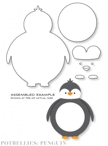 

Potbellies Penguin Dies Metal Cutting Dies For Diy Scrapbooking Paper Craft Handmade Card Album Punch Art Cutter 2022 New