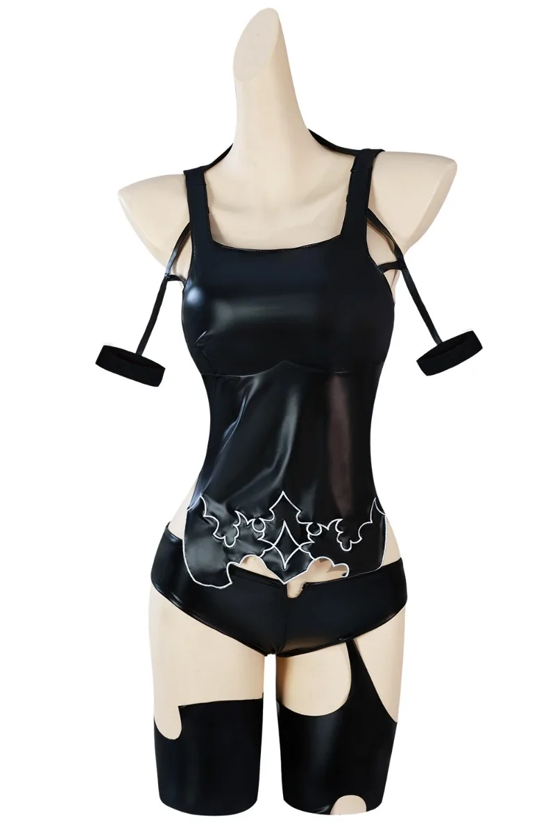 A2 Косплей Костюм Игра NieR:Automataa Черный Полный Комплект Для Женщин Девушка Хэллоуин