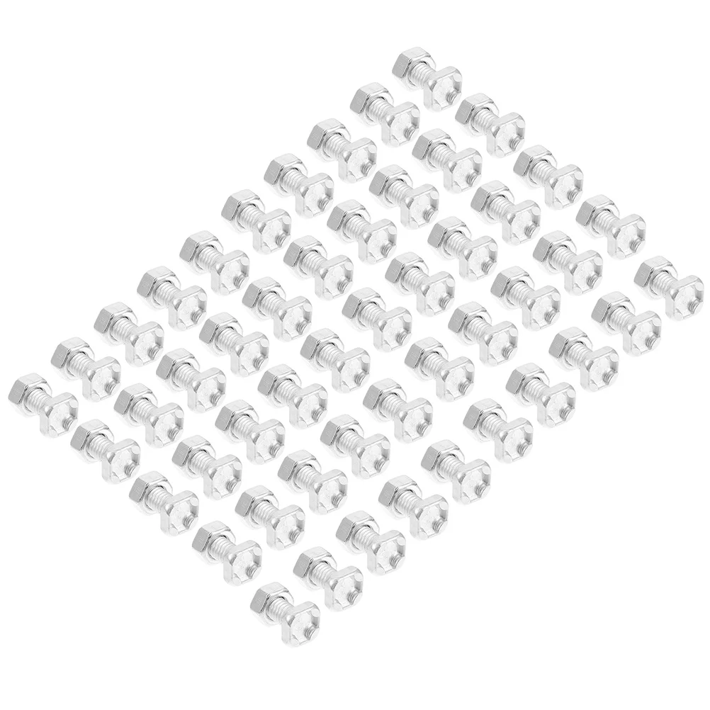 

100 Sets Greenhouse Bolts and Nuts Aluminium Nuts Bolts Greenhouse Accessories