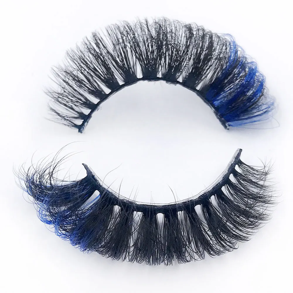 

10/100Pair Eyelashes Tint 15MM Colorful Pink Red White Eye Lashes Thick Natural Long Cosplay Extension Supplies Wholesale Bulk