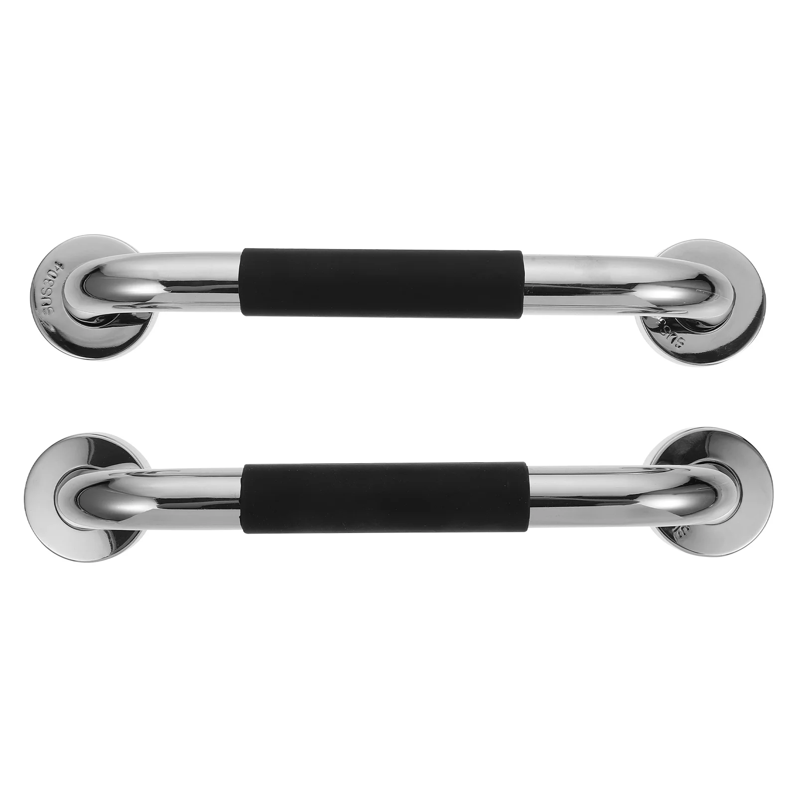 

2pcs Bathtub Handrails Bathroom Armrests Handles Stair Grab Bars