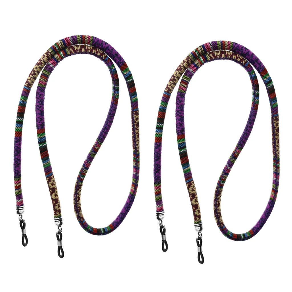 

2pcs Universal Fit Rope Eyewear Retainer Sports Eyeglass Sunglass Holder Strap for Adults 76cm