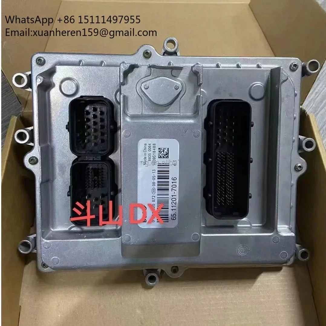 Фото Контроллер двигателя экскаватора DX330 DX340 DX350, блок управления ECU 65.11201-7016 0281020072 №2