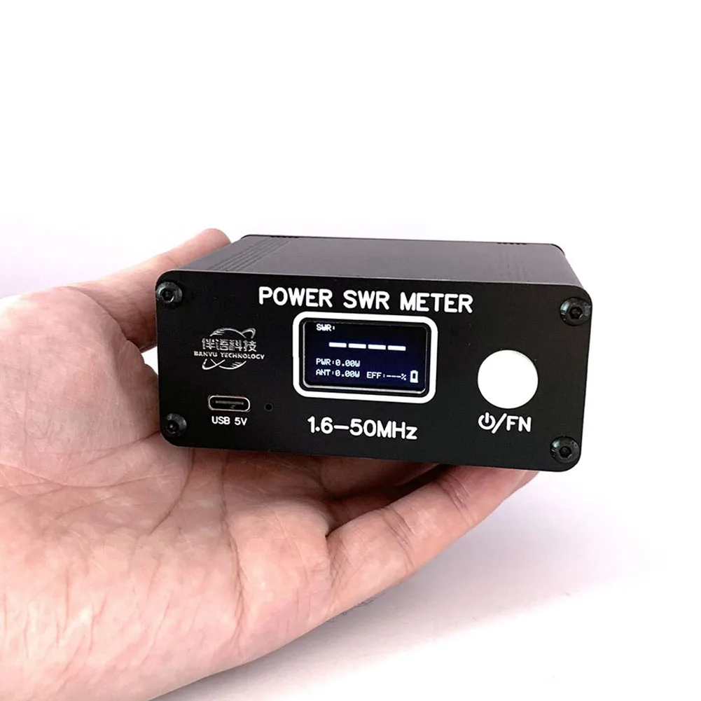 

Цифровой дисплей HF 0,5 Вт-150 Вт, Измеритель постоянного соотношения волн, высокочастотный мини-измеритель точности SWR, лучше чем 5%, измеритель ...