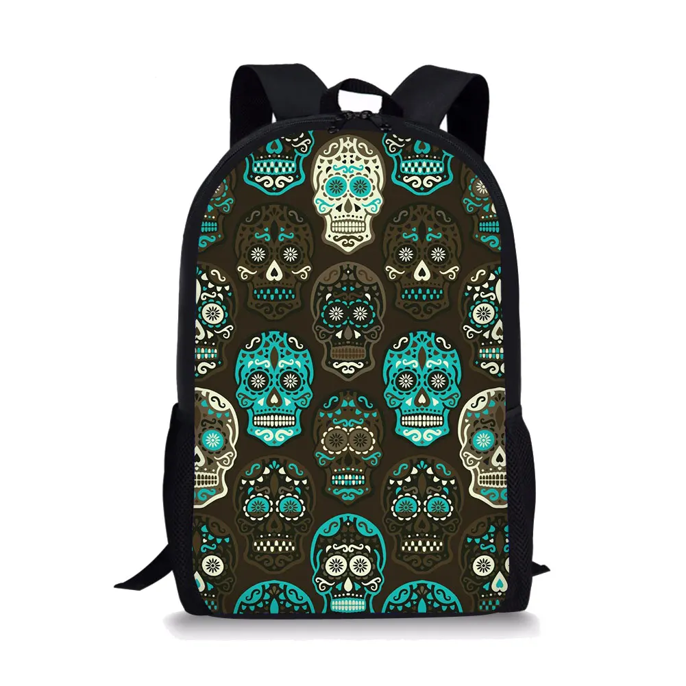 Skull Printing Backpack for Kid Shoulders Bag Fashion School Bag for Teenage Girl Children Travel Bag Plecaki Szkolne