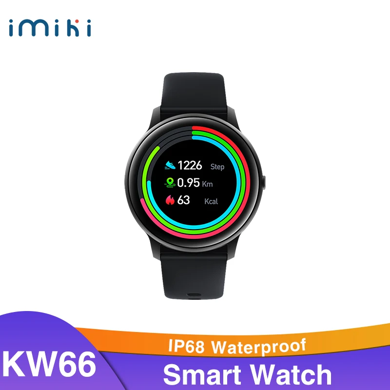 

IMILAB KW66 Smart Watch Women Men BT5.0 Smart Watches Fitness Tracker IP68 Waterproof Smartwatchs for iOS Android Global Version