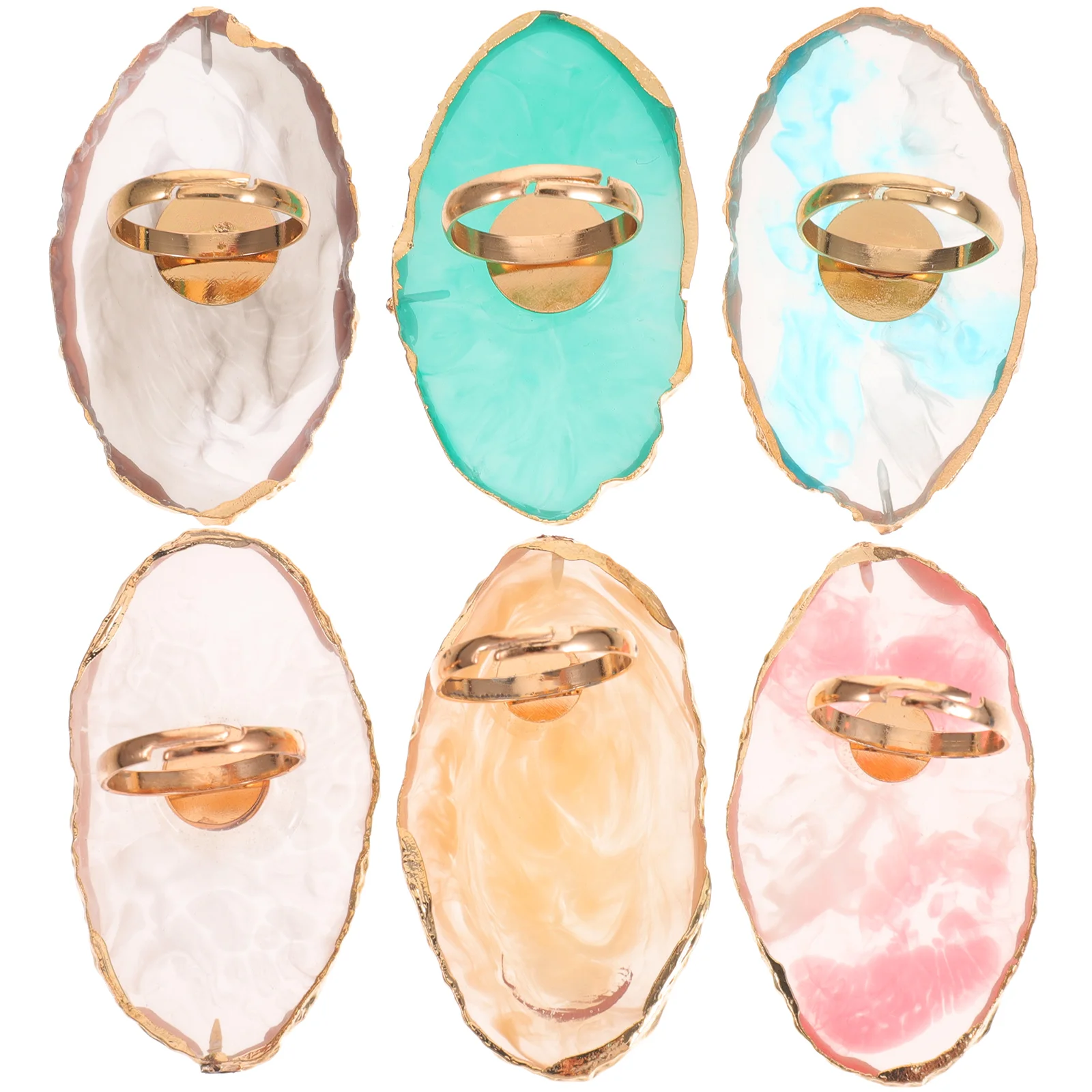 

Nail Ring Mixing Color Polish Manicure Drawing Plate Tray Tool Mini Diy Marble Painting Accessory Makeup Foundation Resin Plates
