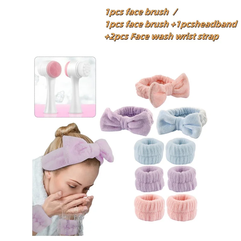 3D боковая силиконовая двухсторонняя щетка для очищения лица средство удаления