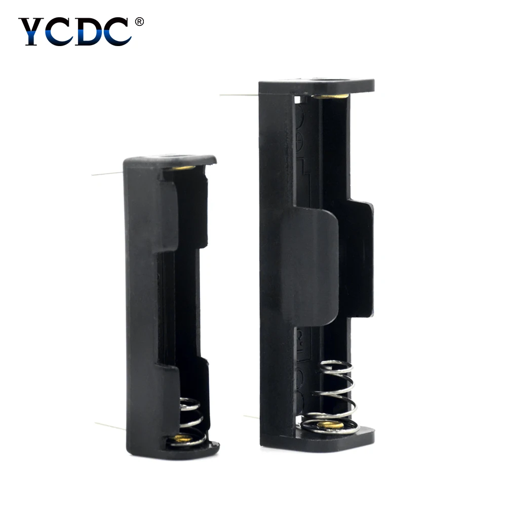 

1pc AA AAA Size Battery Storage Box Case Holder Long Pin With 1 Slot Container Bag DIY Standard Batteries Charging Droship