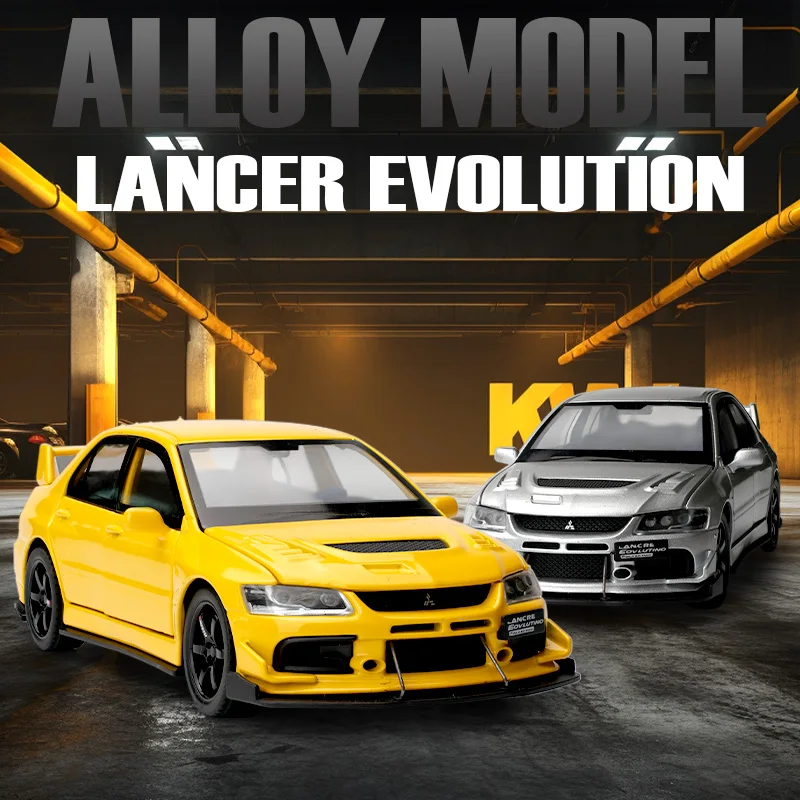 JDM 1:32 Mitsubishi Lancer Evolution Ninth Generation Super Racing из металлического сплава литая под