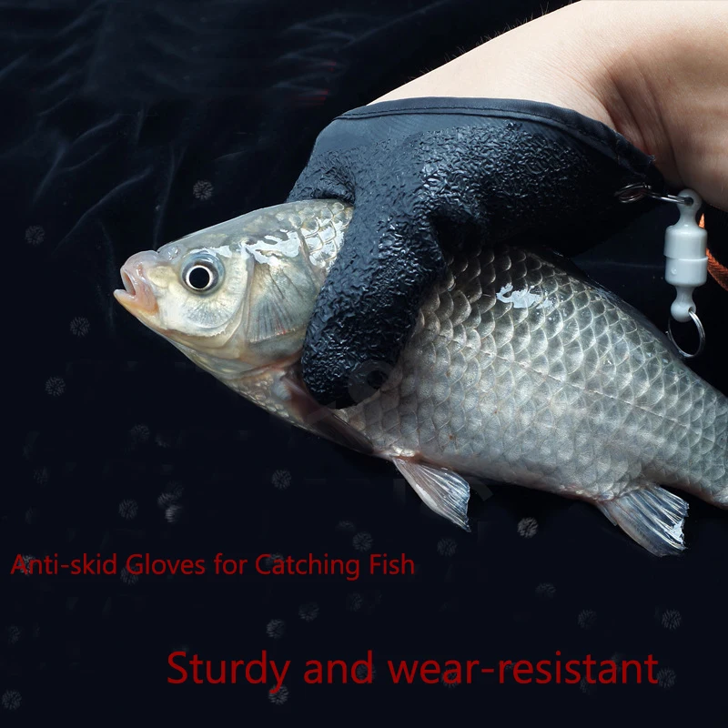 

VILEAD Unisex Winter Fishing Gloves Thermal Anti-Slip Magnet Hook Windproof water proof Latex Coating Professional Catch Fish