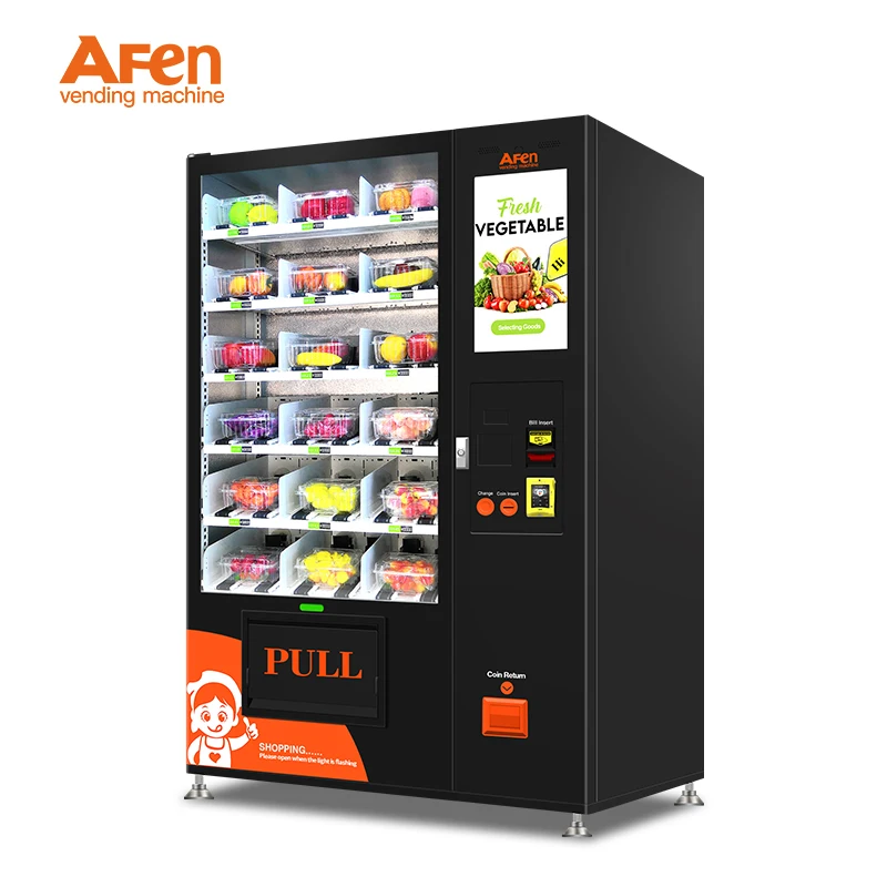 Фото Торговый автомат AFEN Arm Dessert с настраиваемой цветовой гаммой для продуктов питания и напитков с большим рекламным экраном №3