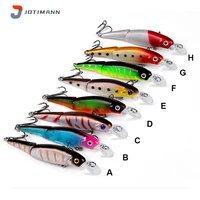new jotiman minnow spinning lure bait 3d eyes with hooks bionic bait carp striped bass pesca material plastic fishing tackle