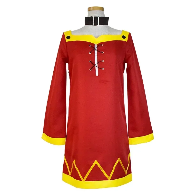 KonoSuba God's Blessing on this Wonderful World Konosuba Megumin Cloak Dress Uniform Outfit Wig Halloween Anime Cosplay Costum O