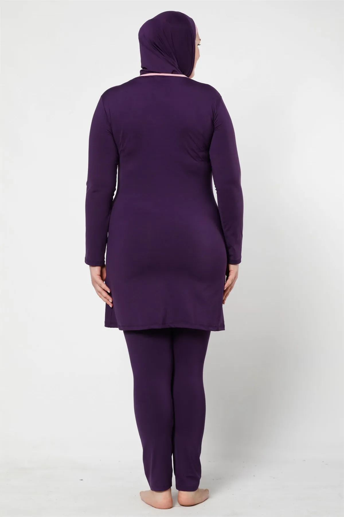 

Fashion Cartoon Full Closed The Tights Lycra Large Size Hijab swimwear 28008