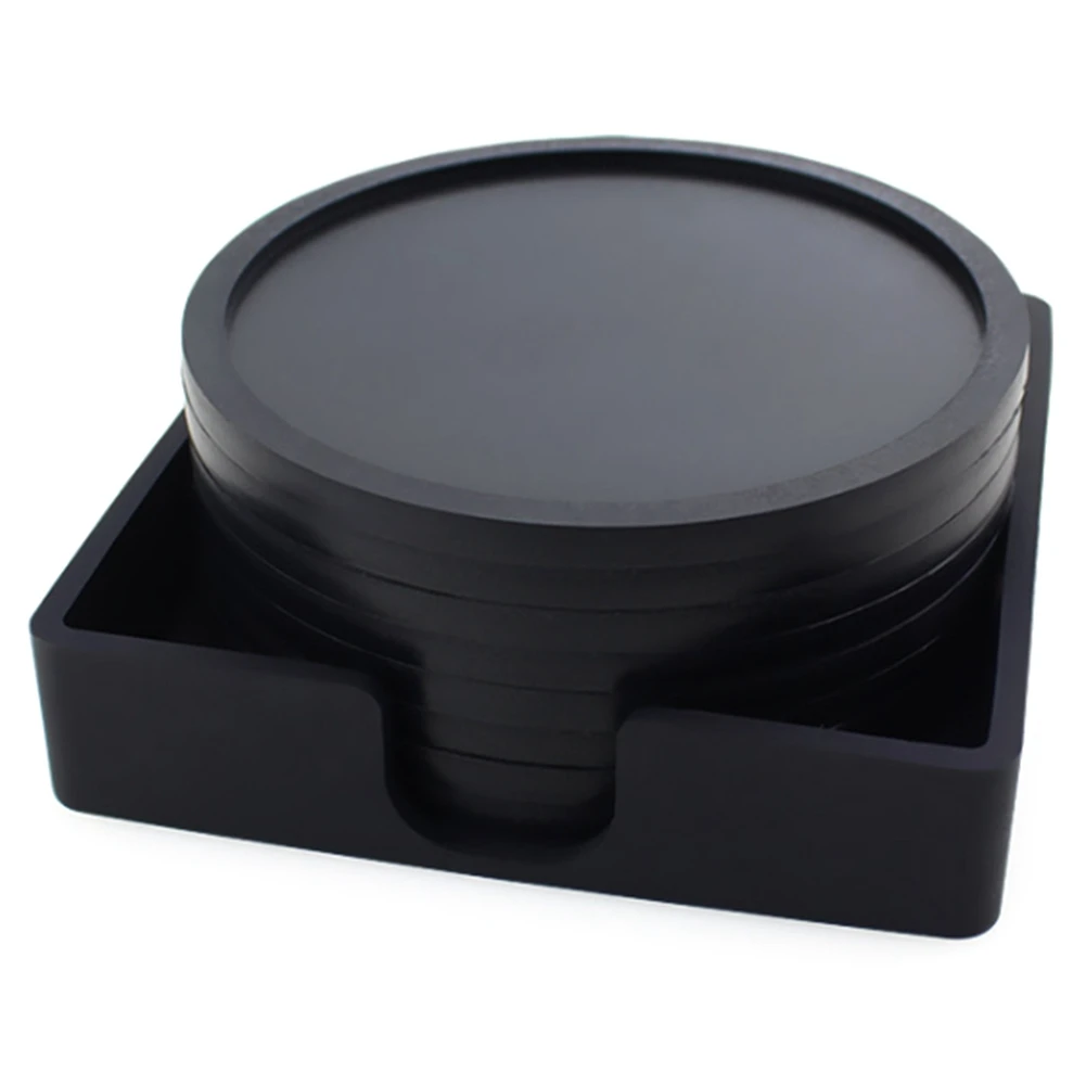 

8 PCS Round 10cm Silicone Coaster Set Cup Holder Cup Holder, Thickened Anti-Scalding Coffee Cup Holder