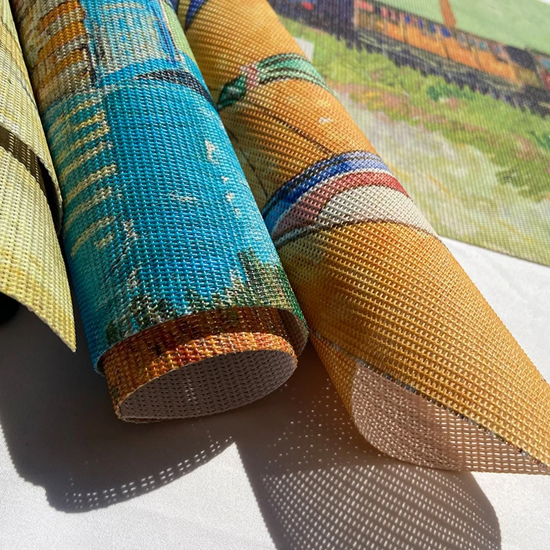 Масляная живопись ПВХ подставка посуда прокладки водонепроницаемая