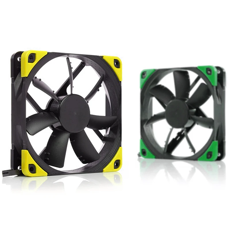Фото Noctua NF-S12A PWM Chromax.Black.Swap 12V 4PIN PWM тихий вентилятор 12 см компьютерный чехол охлаждающий вентилятор 120 мм для радиатора кулера ЦП №4