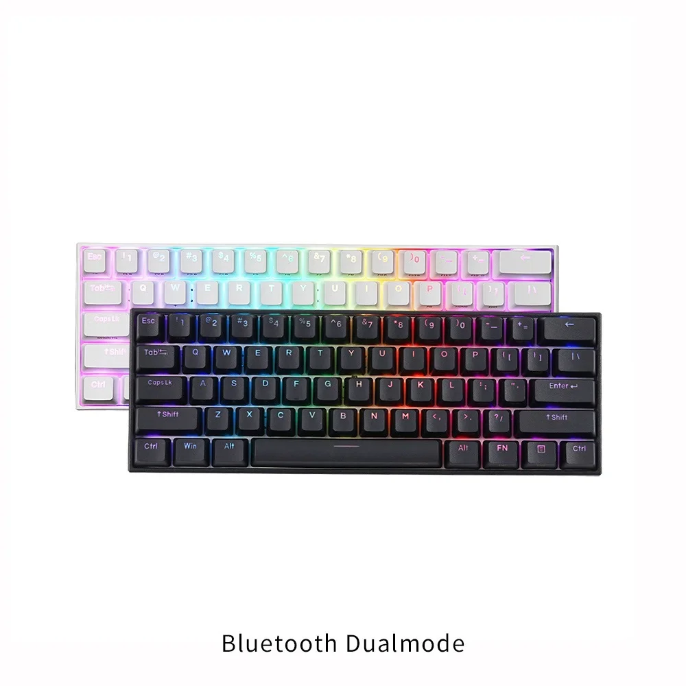 

Anne Pro2 mini portable 60% mechanical keyboard wireless bluetooth Gateron mx Blue Brown switch gaming keyboard detachable cable