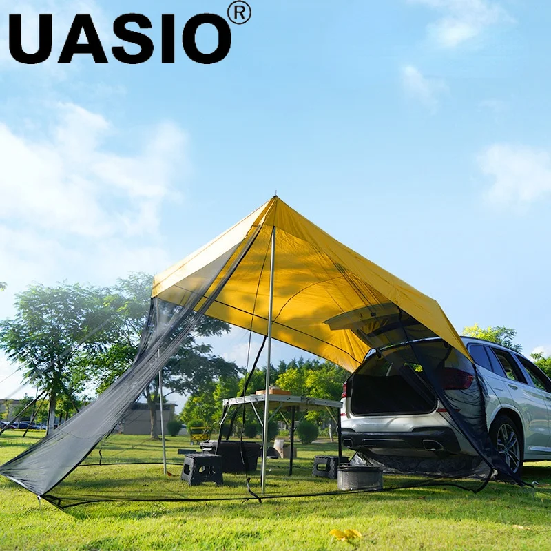 Car Rear Extension Sunshade Tent Vehicle Trunk Side Awning SUV Off-road Outdoor Canopy Camping Trunk Side Camping Tent