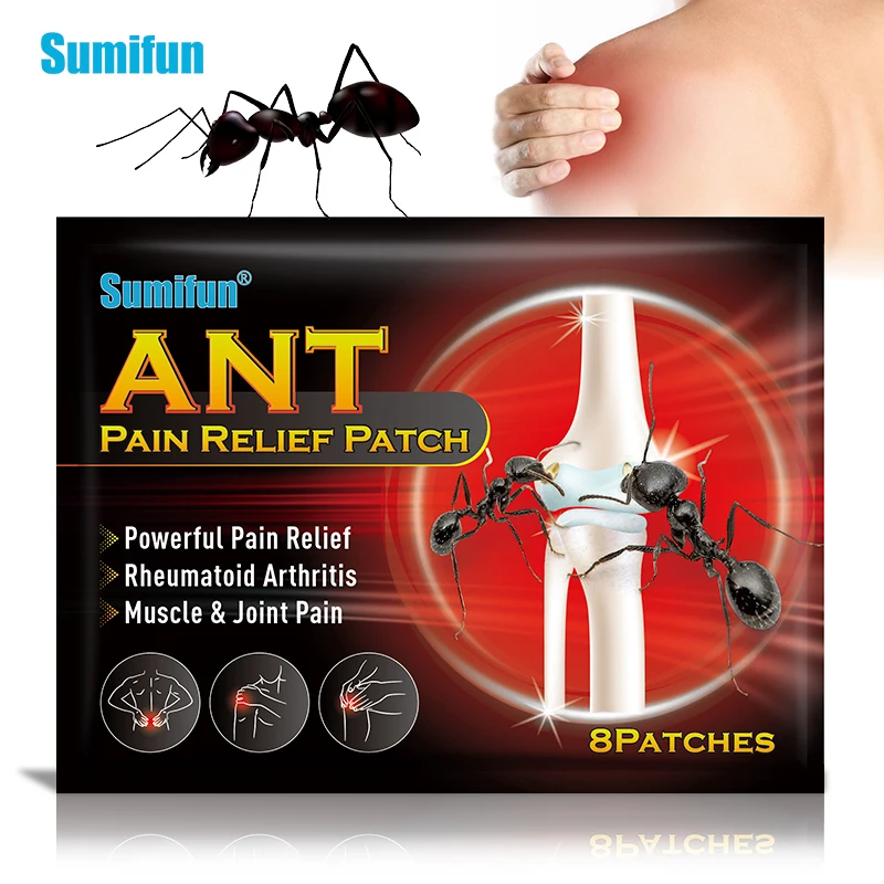 

8Pcs Ant Venom Pain Relief Medical Plaster Rheumatoid Lumbar Shoulder Sprain Patch Arthritis Joint Sticker Health Care